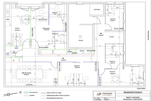 PLAN AGENCEMENT BUREAUX MUTUELLE ENTRAIN