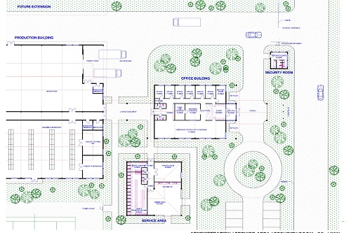 PLAN MASSE PERMIS PROJET LEGRAND